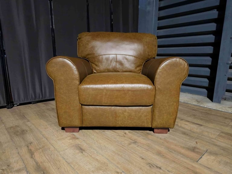 image for Leather Armchair - Tan.