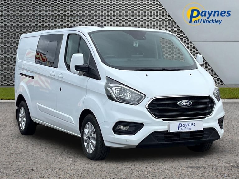 2022 Ford Transit Custom Double Cab in Van Limited 2.0L 170PS AUTO Frozen White