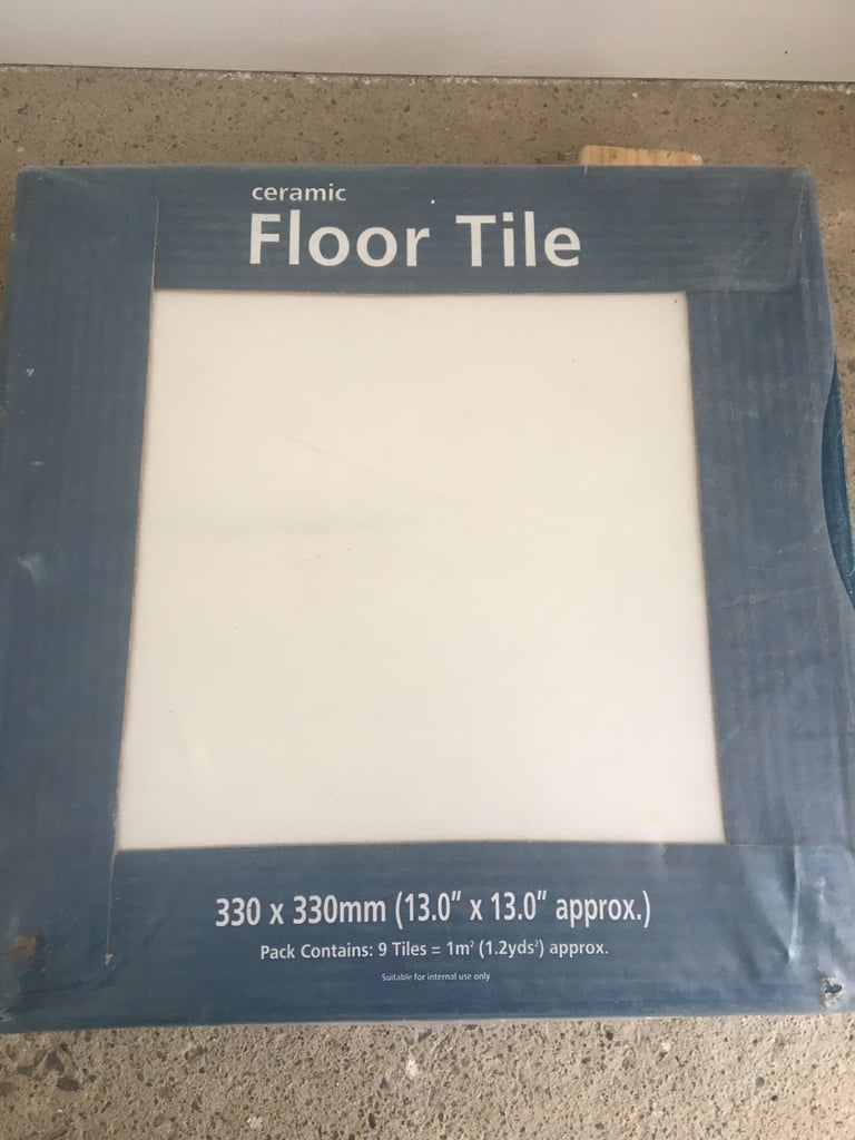 image for Ceramic Floor Tiles 330mm x 330mm. Unopened. 9 in box.