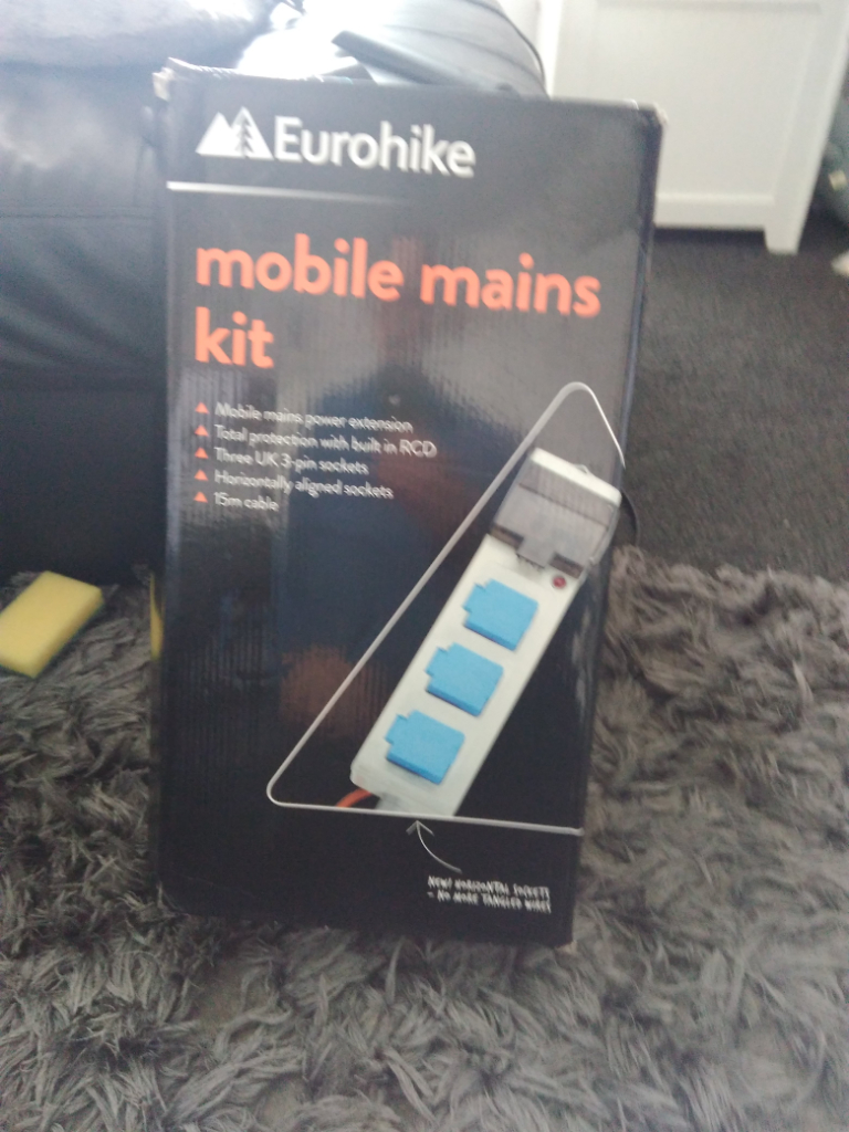 Mobile Triple Camping Mains Electricity Camping Hook Up UK