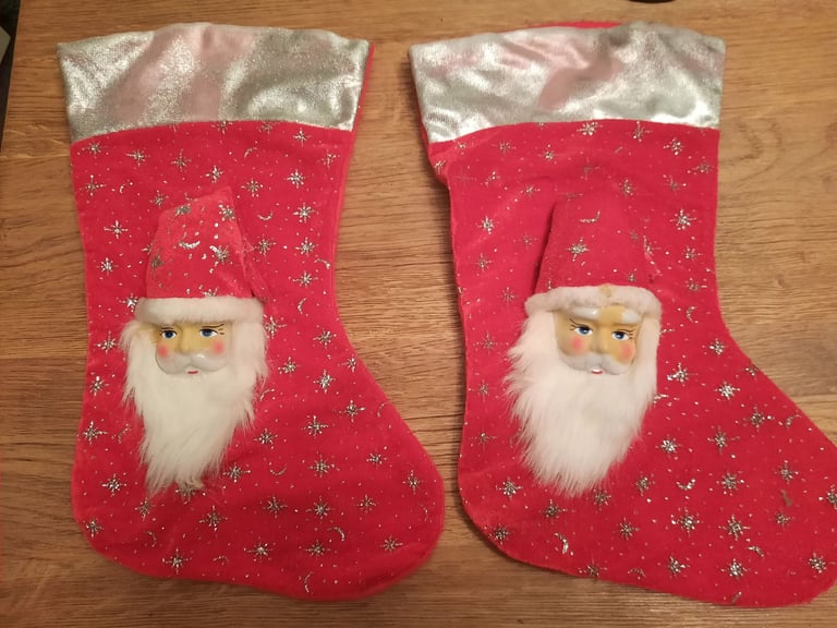 image for Two santa stockings