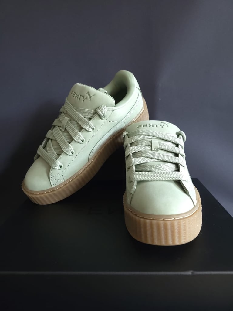 image for Fenty x Puma Creeper Phatty – Green Fog/Gold/Gum – RRP £120
