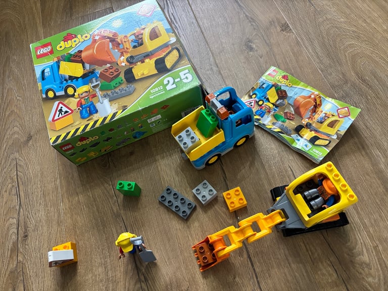 Lego duplo set 10813 digger construction site 