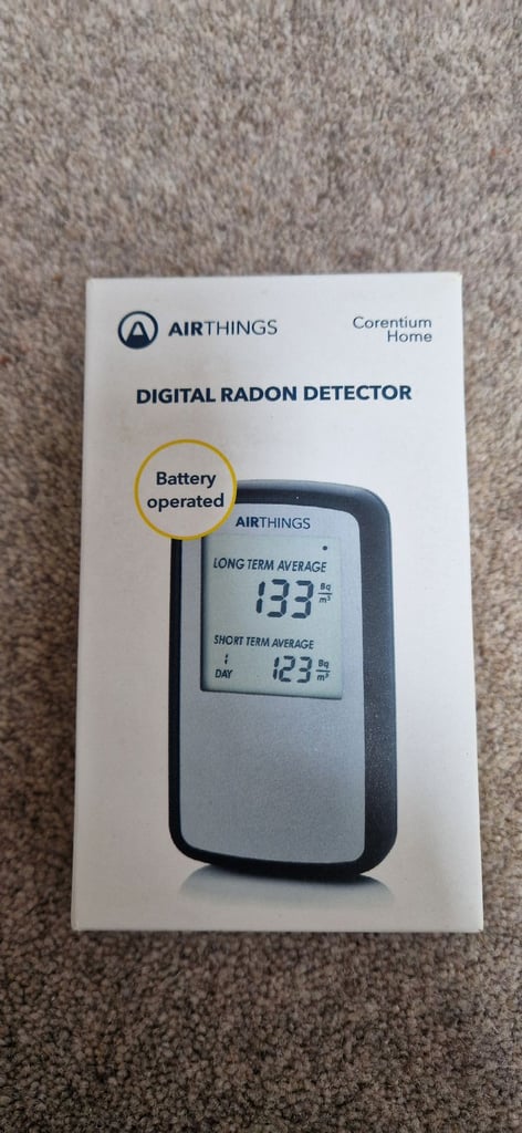 Radon detector meter