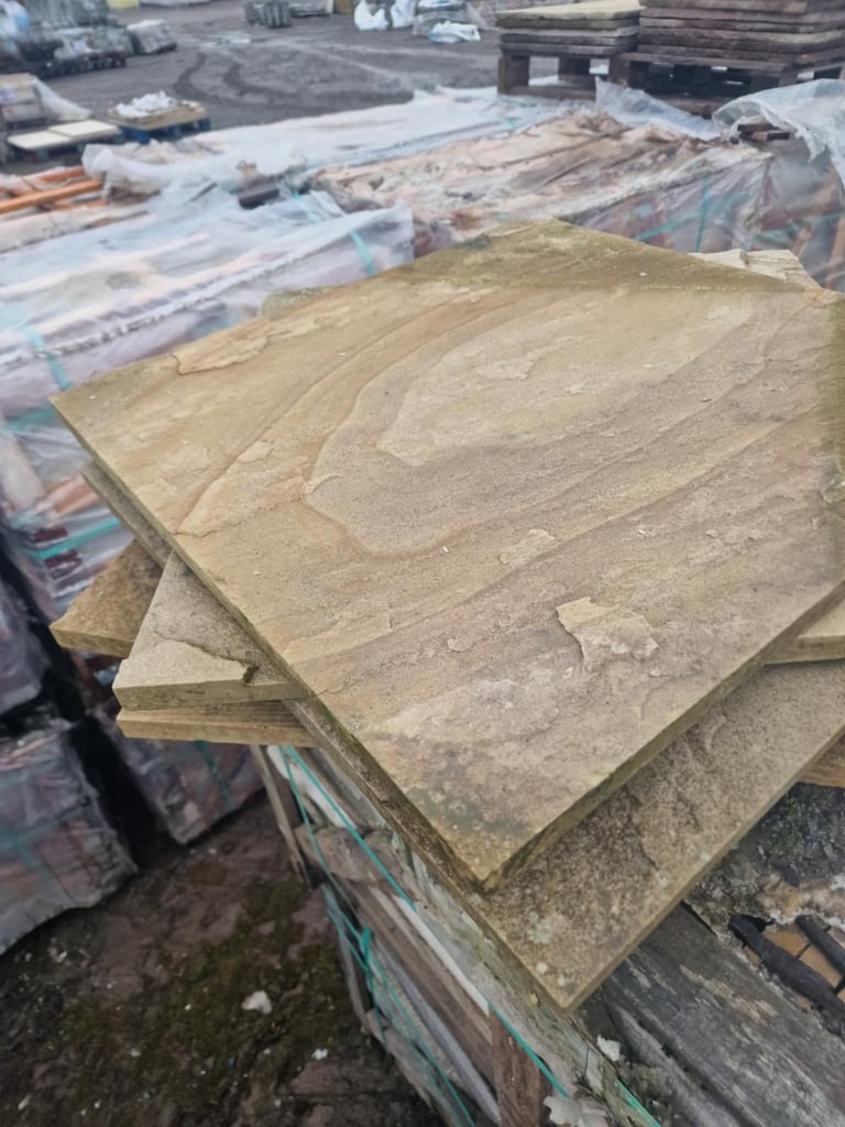 Fossil Mint Sandstone Paving