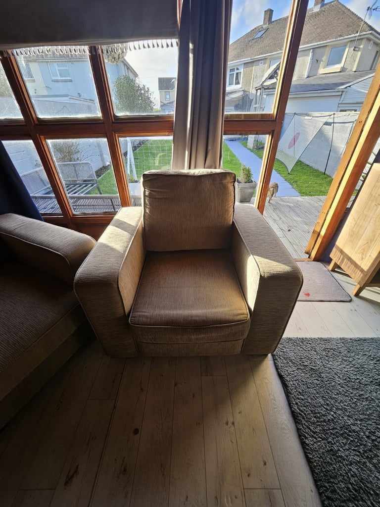 Sofa with sofa bed chair 