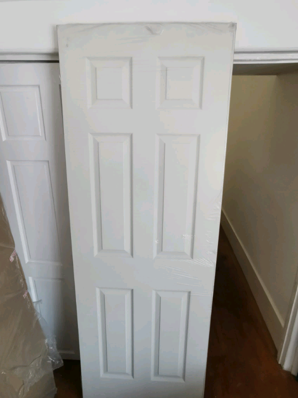 Premdor Internal 6 Panel Textured White Primed Door 2040 x 726 x 40mm