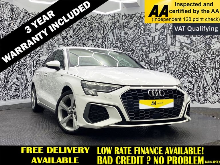 2021 Audi A3 1.0 TFSI 30 S line Saloon 4dr Petrol Manual Euro 6 (s/s) (110 ps) Saloon Petrol Manual