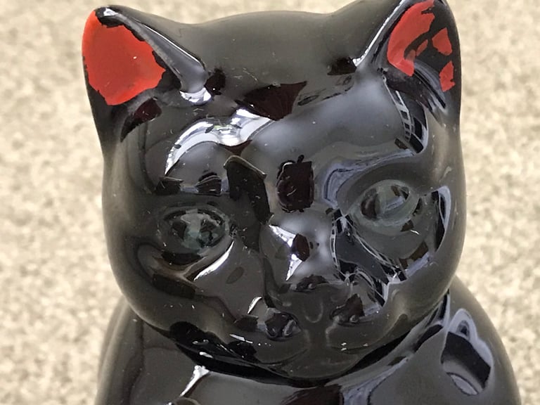 Vintage Black Cat Teapot