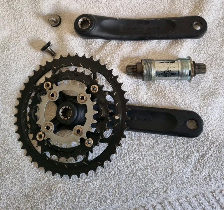 Bike Bicycle Crankset Chainring x3 speed Fsa Dyna Drive 