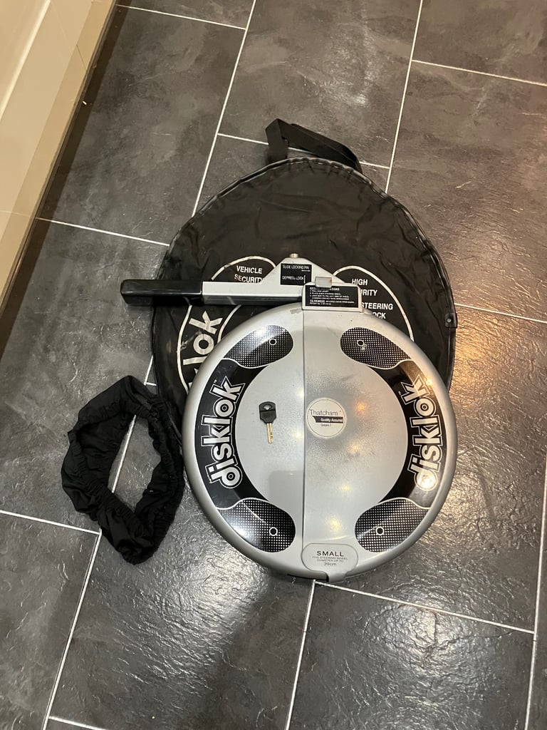 image for Small Disklok  Steering Wheel Lock + steering wheel protector and storage case