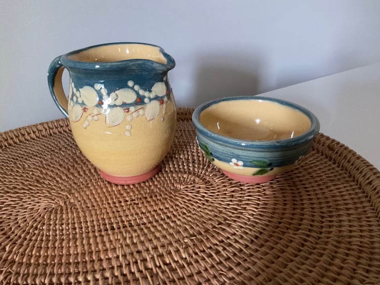 image for Sugar bowl and pitcher