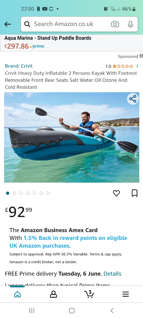 Double inflatabke kayak