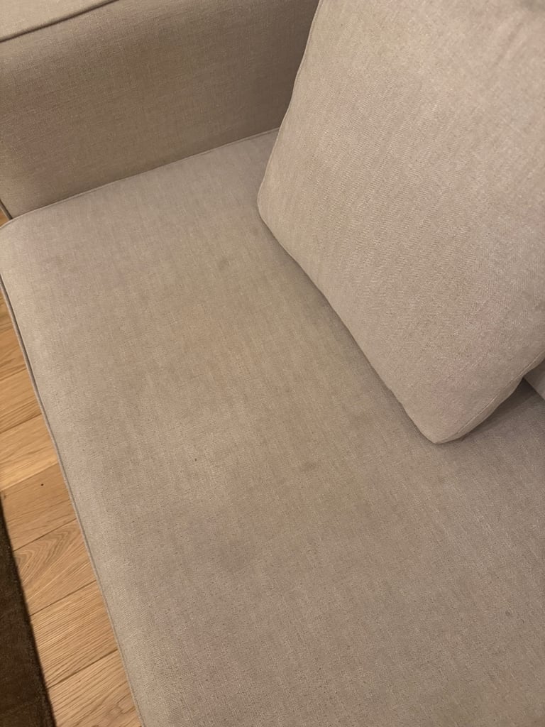 Modern Beige 2-Seater Sofa – Good Condition