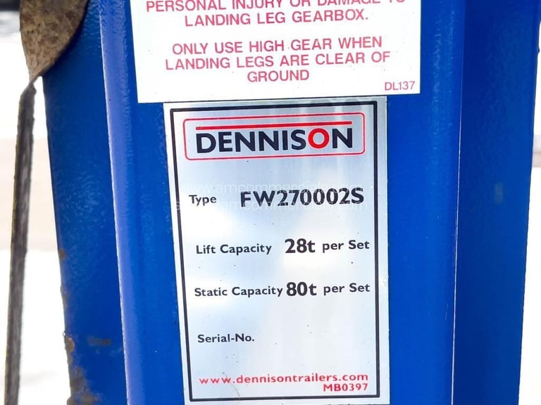 DENNISON SLIDING SKELETAL TRAILER 