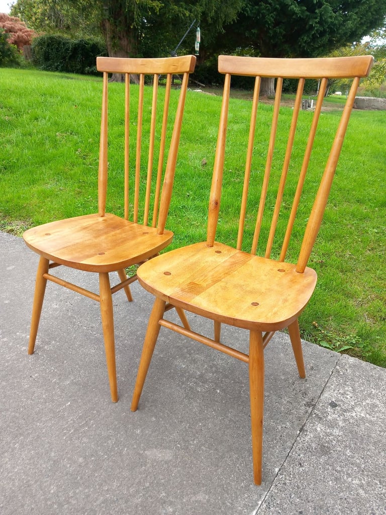 image for Refurbished Pair of Ercol 608 dining chairs 