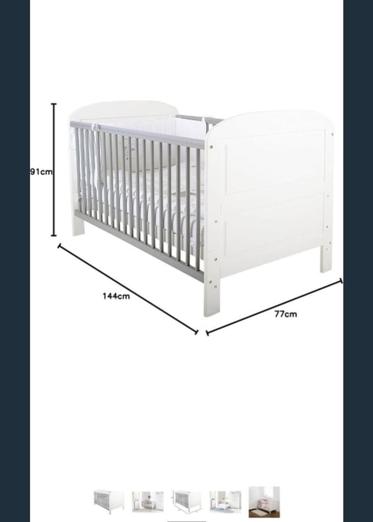 image for Cot bed with coir mattress