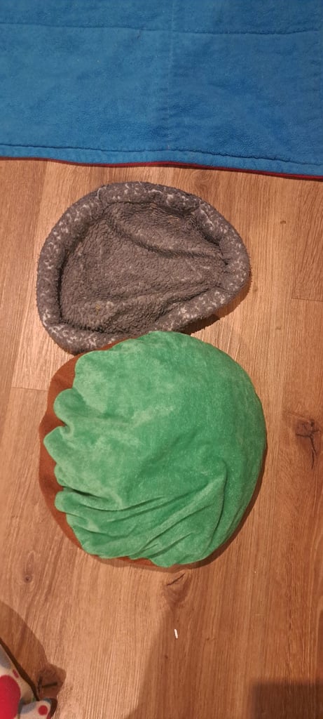 Fleece liners for guinea run and washing machine bag