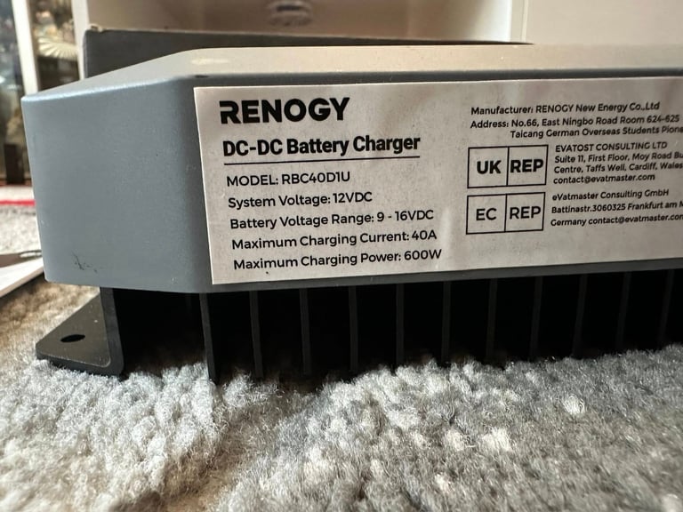 Renogy Dc to Dc Battery Charger 12v 40A
