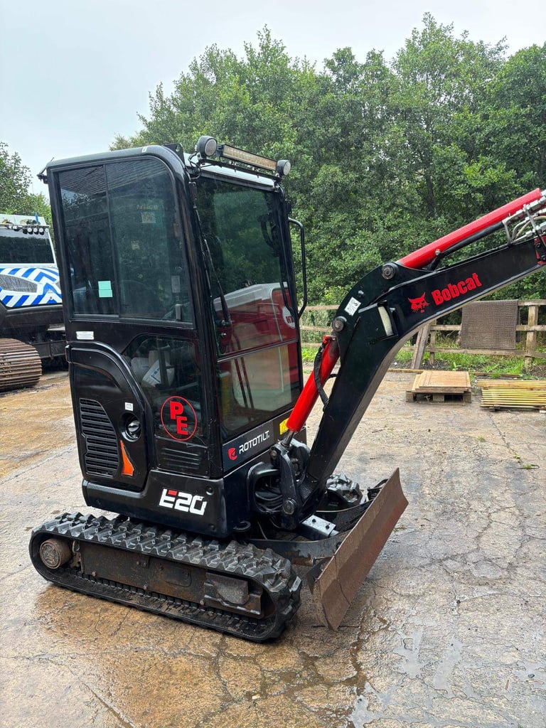 image for Bobcat e20 mini excavator with RotoTilt tilt rotator mini digger NO VAT