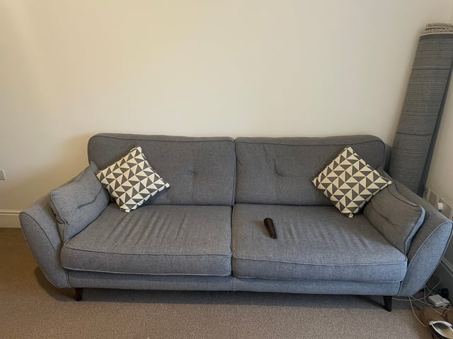 Grey French Connection Zinc 4 Seater