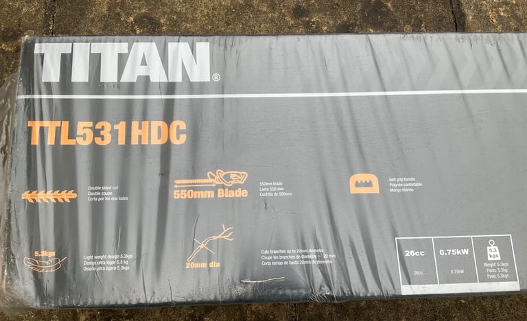 TITAN Hedge Trimmer (TTL 531HDC) new, unopened 