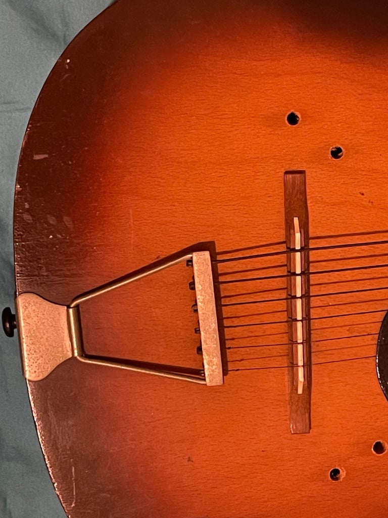 Vintage Acoustic guitar Kansas loud good sound 