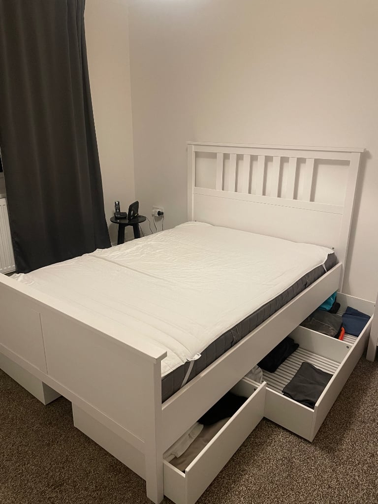 IKEA HEMNES double bed with mattress