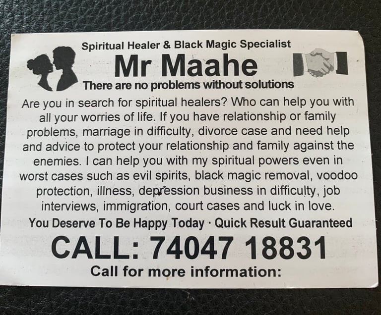image for Mr Maahe, international clairvoyant spiritual healing advisor 