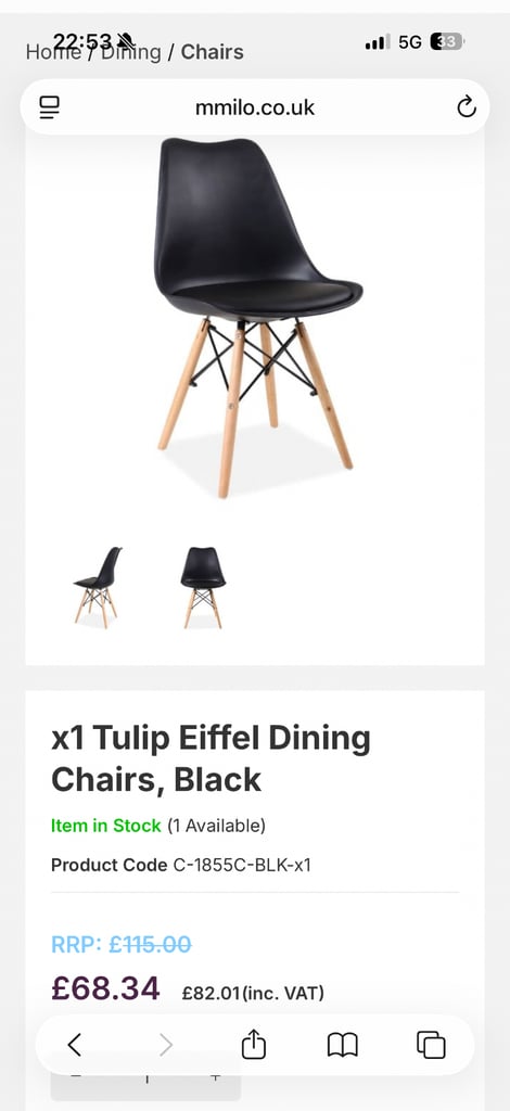 Dining room / kitchen chair