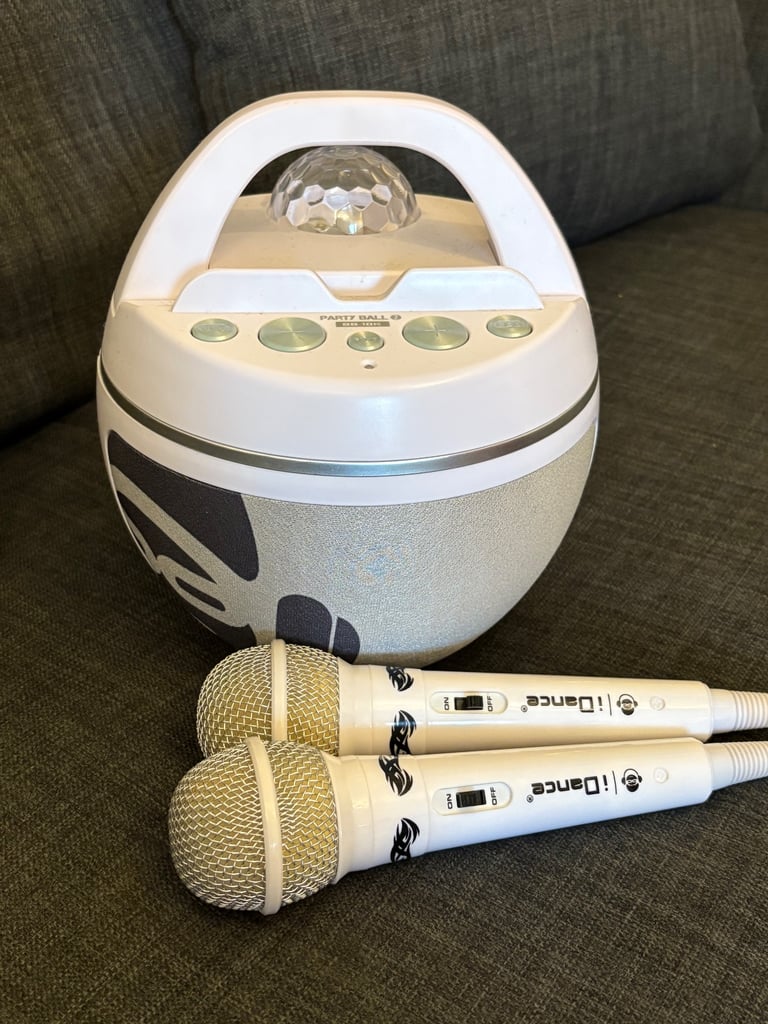 iDance wireless Bluetooth Party Ball BB10K karaoke system - built in light show