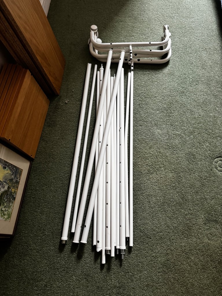 image for Two IKEA RIGGA clothes rails