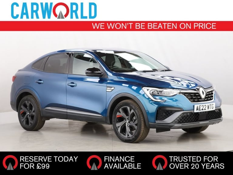 2022 Renault Arkana 1.6 E-TECH r.s. line SUV 5dr Petrol Hybrid Auto 2WD Euro 6 (s/s) (145 bhp) CO...