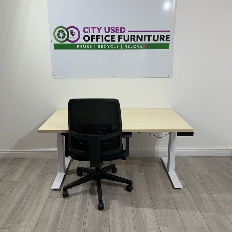 Used Office Furniture! ♻️ Pro Electric Sit-Stand Desk, Dual Motor, Memory Settings🚚