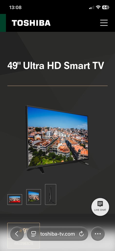 Toshiba 49-inch UHD Smart TV