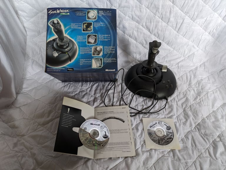Microsoft SideWinder Force Feedback 2 Joystick – PC. USB. BOXED. VIDEO CLIP.