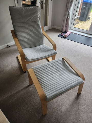 IKEA POÄNG chair footstool – washable cover in Salisbury