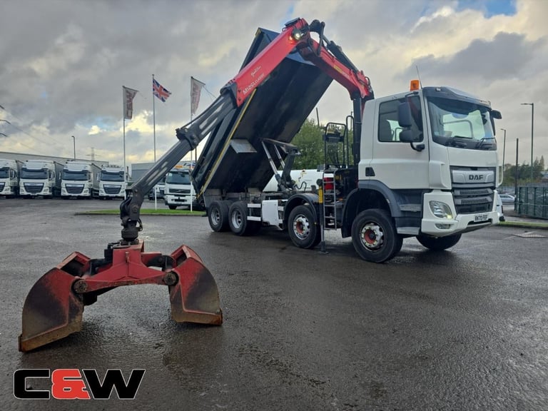 2020 (70) DAF FAD CF450 8x4 Tipper Grab - 160000Kms