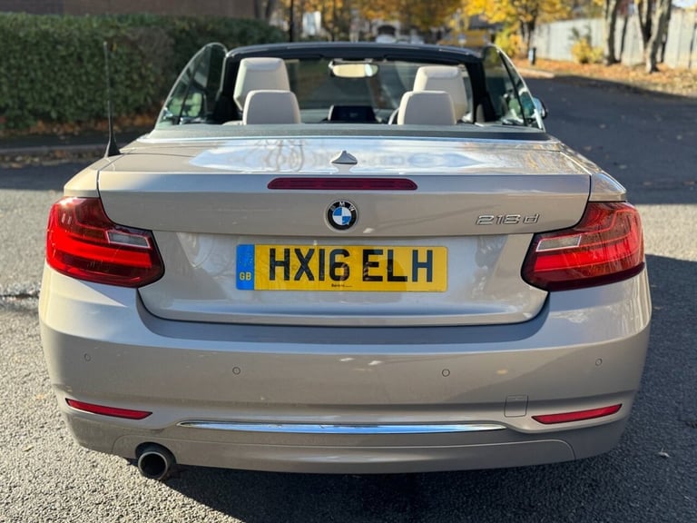 2016 BMW 2 Series 218d [150] Luxury 2dr [Nav] Step Auto CONVERTIBLE DIESEL Automatic