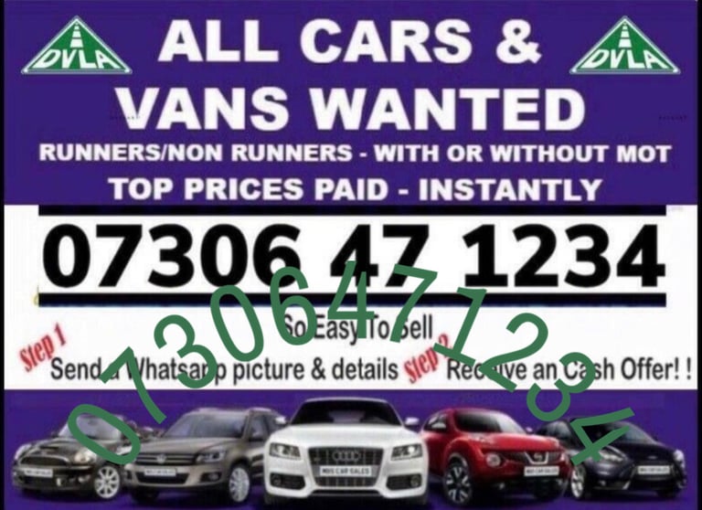CARS VANS JEEPS WANTED CASH WAITING SELL MY NON ULEZ SCRAP VEHICLES FAST COLLECTION TODAY 