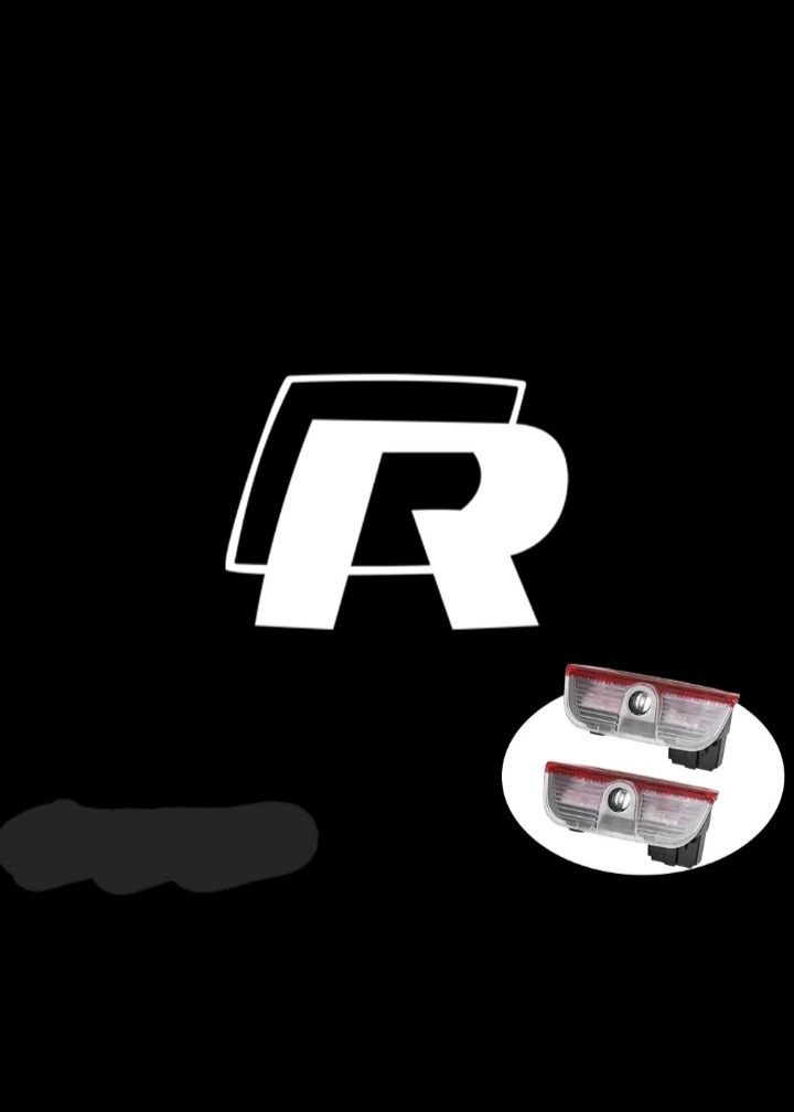 VW 'R Logo' door puddle lights x2. Brand new