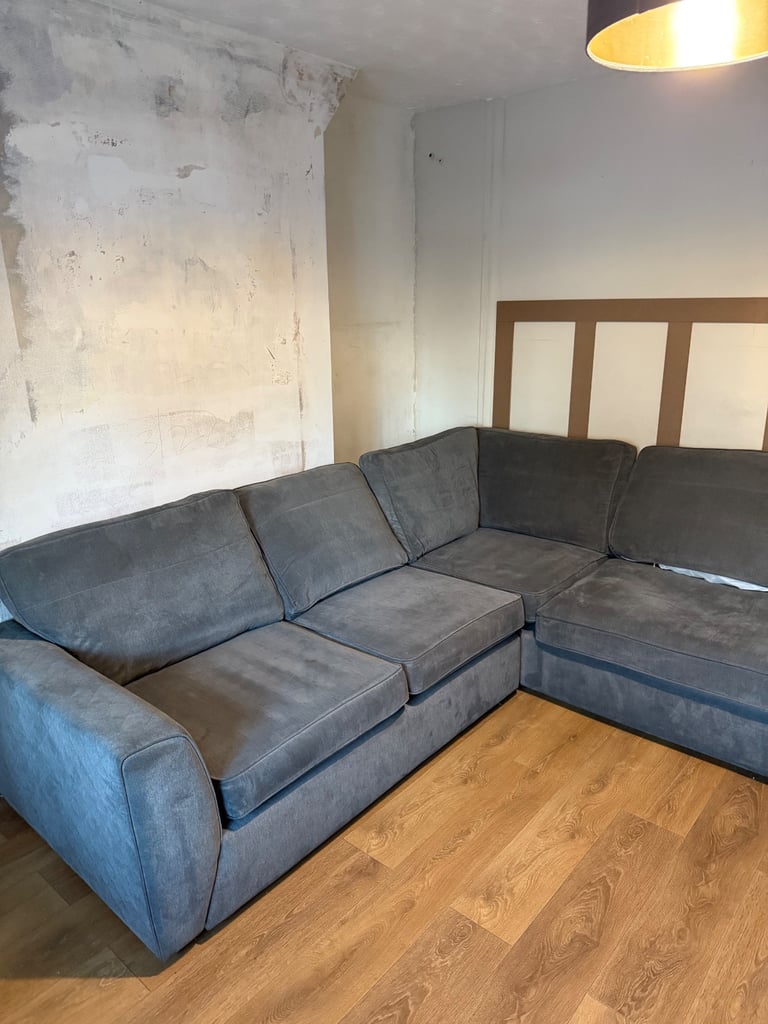 image for DFS Orka Left Hand Facing Arm Open End Corner Sofa - Graphite (Grey)