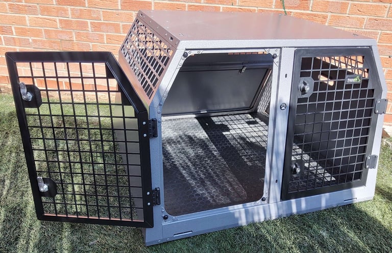 TransK9 ( B18 ) Transport double dog cage (Lockable & Crash Tested) Trans K9