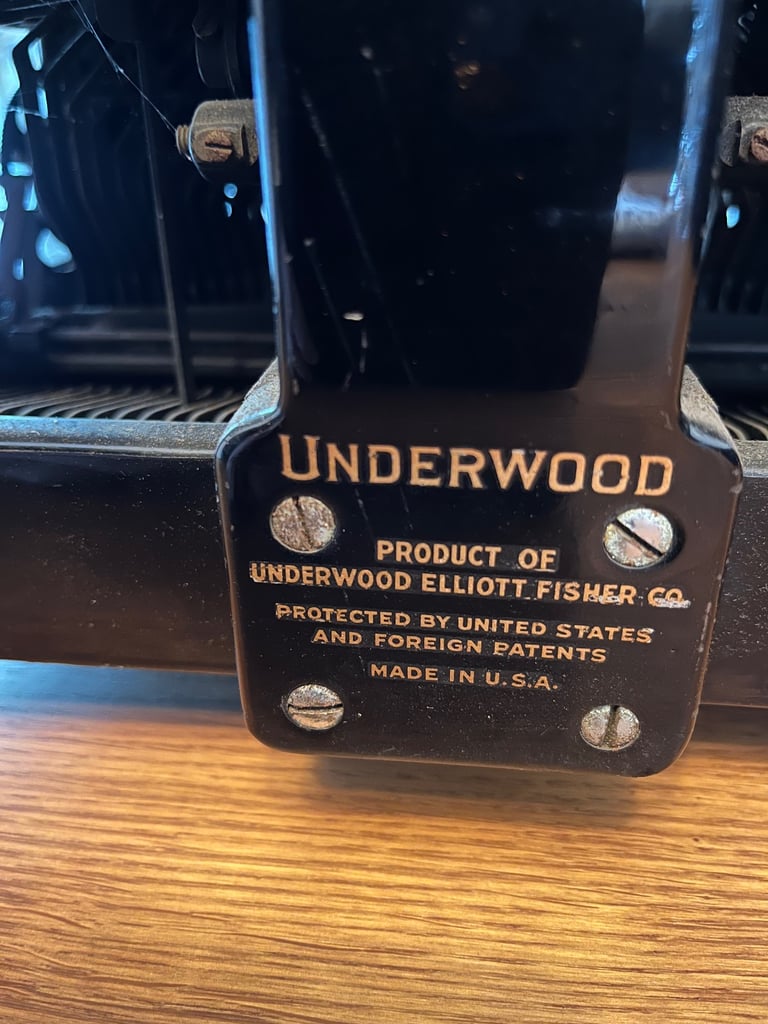1934 underwood no 6-14 typewriter 