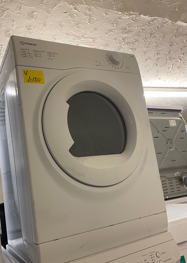 image for ☎️WHITE INDESIT ENERGY EFFICIENT VENTED TUMBLE DRYER 
