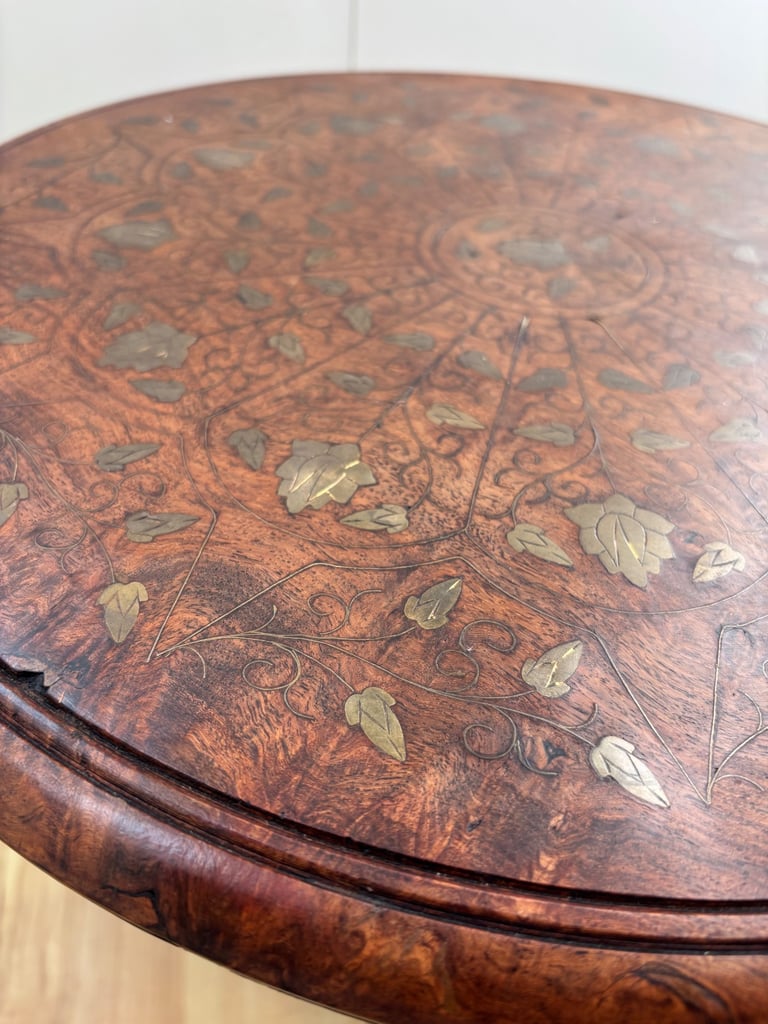 Anglo Indian Folding Carved Side Table Coffee Table