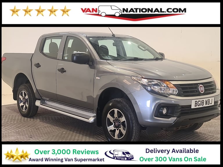 2018 Fiat Fullback 2.4D Sx Double Cab Pick Up 4wd 150BHP NO VAT Pickup Diesel Manual