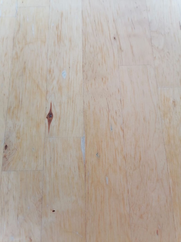 Solid birch IKEA table.