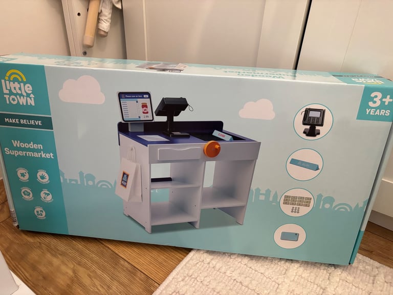 Little town wooden ALDI  supermarket 