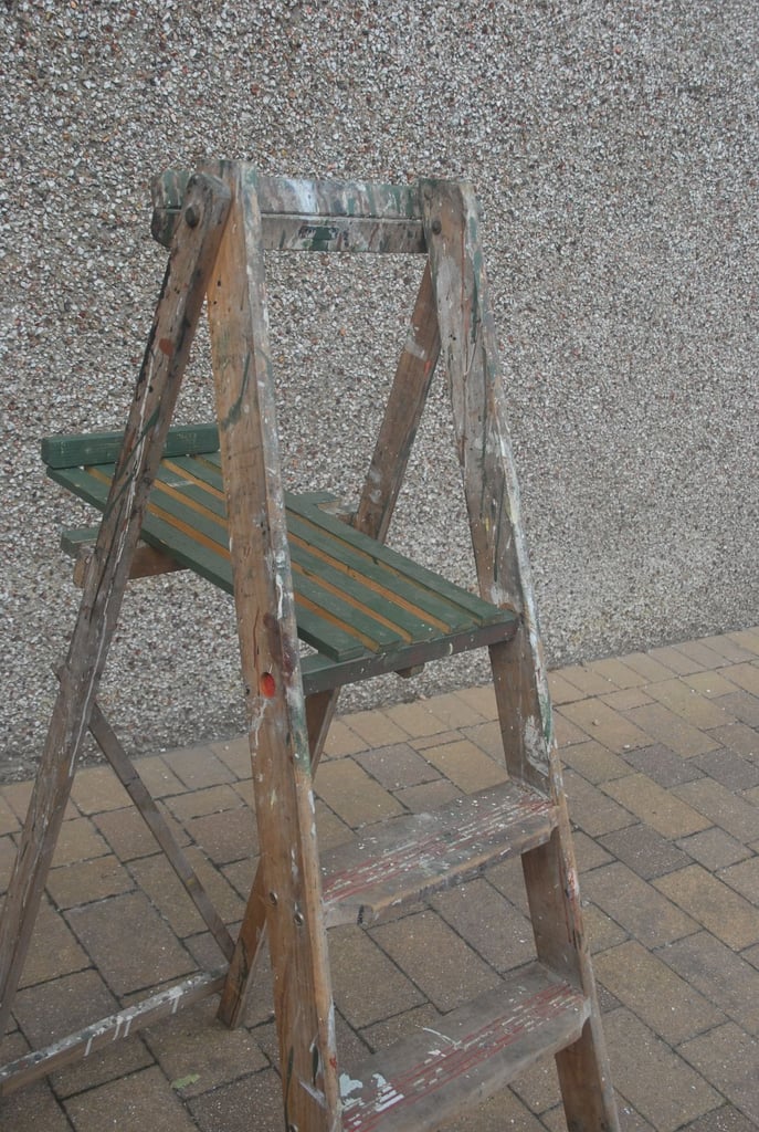 Two Traditional Wooden Step Ladders (Prestige, CCM)